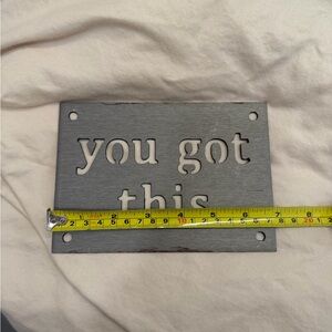 Magnolia Grey Metal Wall Sign